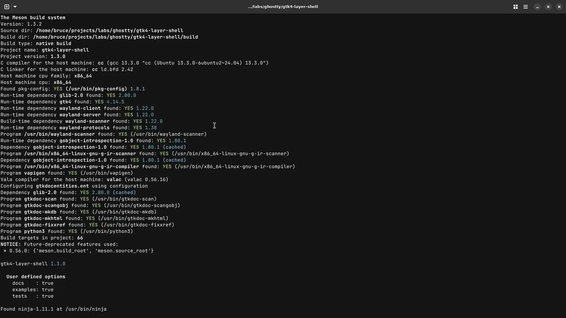 Building gtk4-layer-shell from source