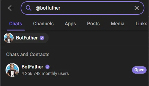 OpenClaw BotFather Token